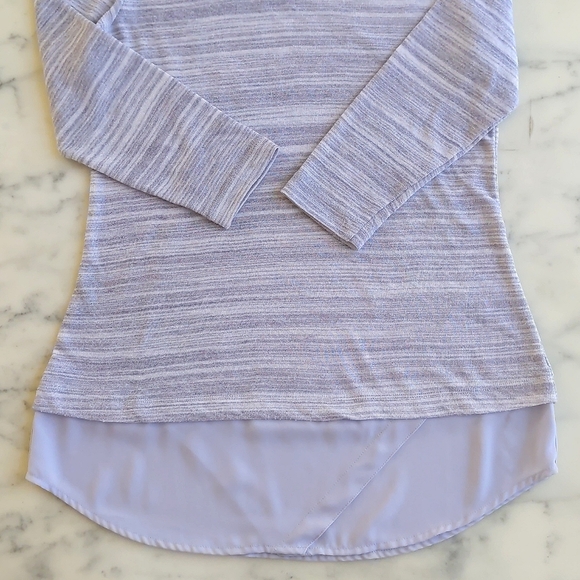 The Limited Rayon Blended Multi Color Stripes Knit Top Shirt bottom w/3/4 sleeve - Picture 5 of 6